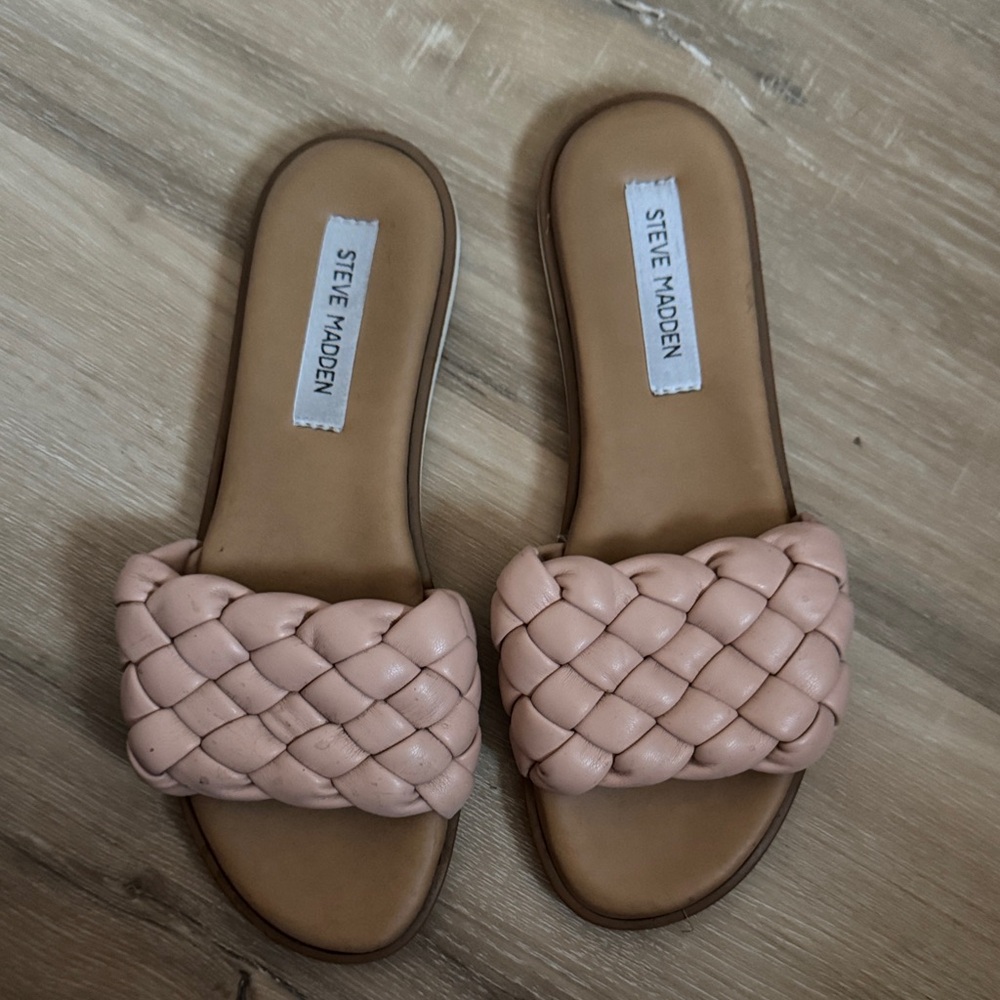 Steve Madden Blush Braided Sandals